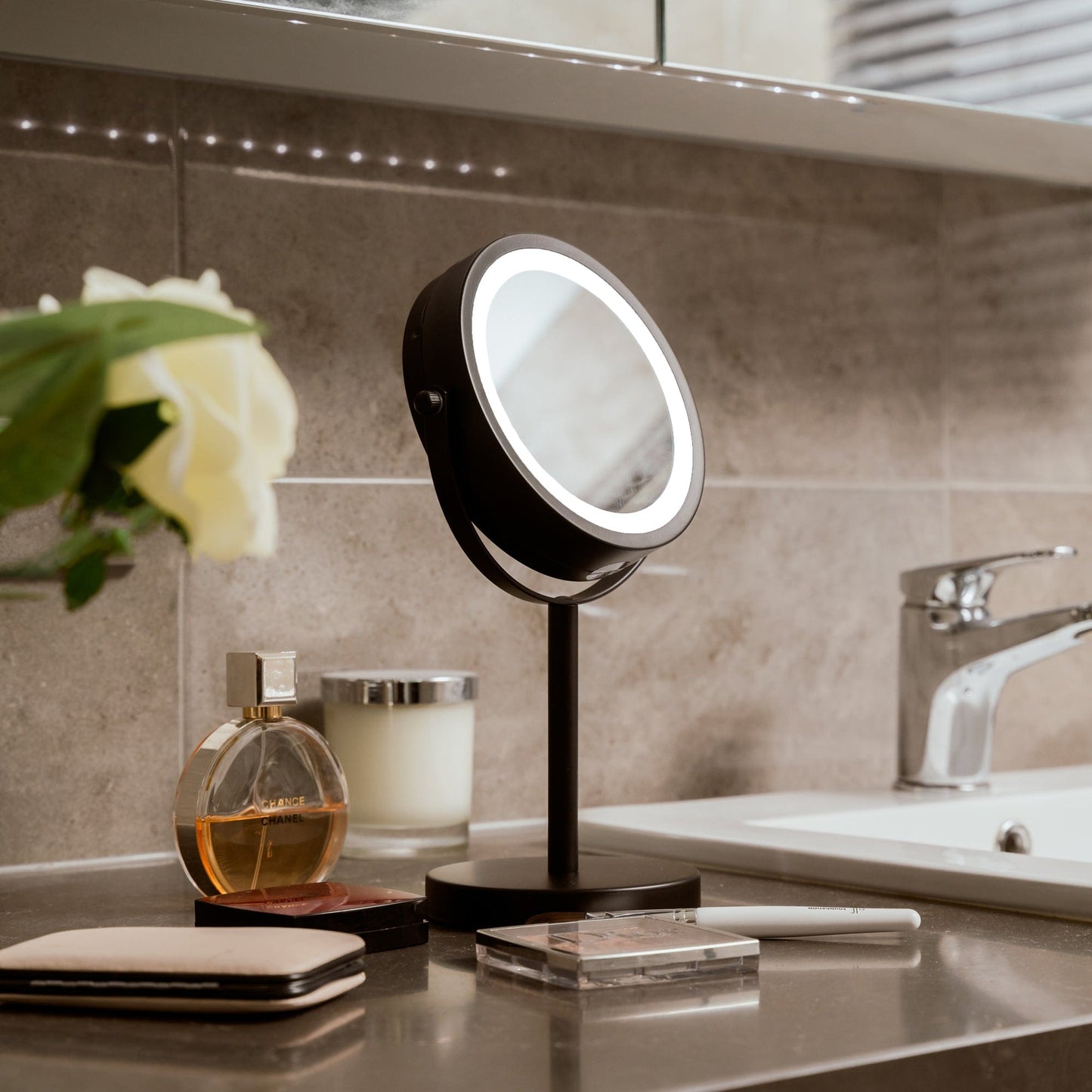 Clevinger Mirrors Clevinger Lisbon LED Illuminated Double Sided Mirror