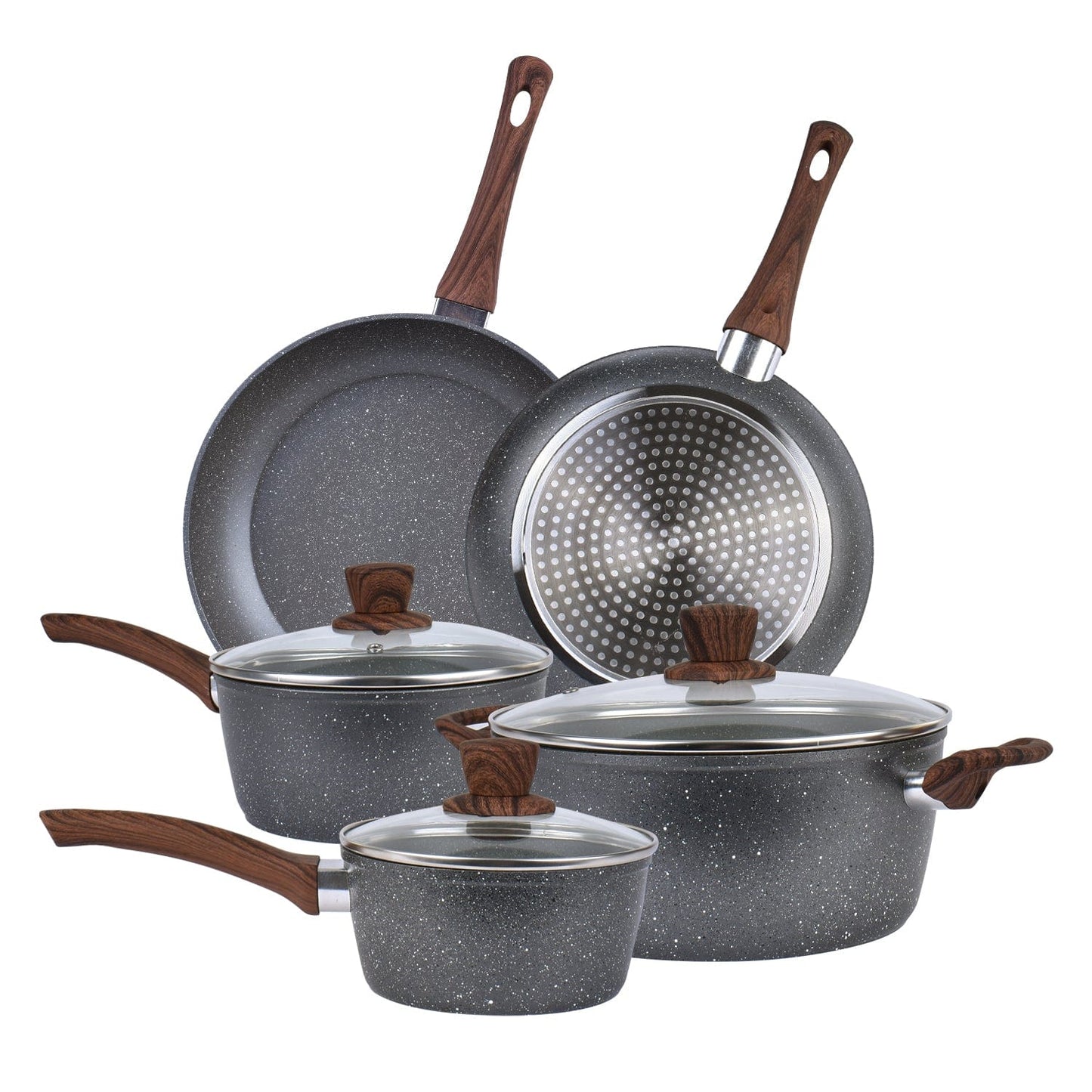 Clevinger Kitchen Clevinger 8 Piece Non-Stick Cookware Set