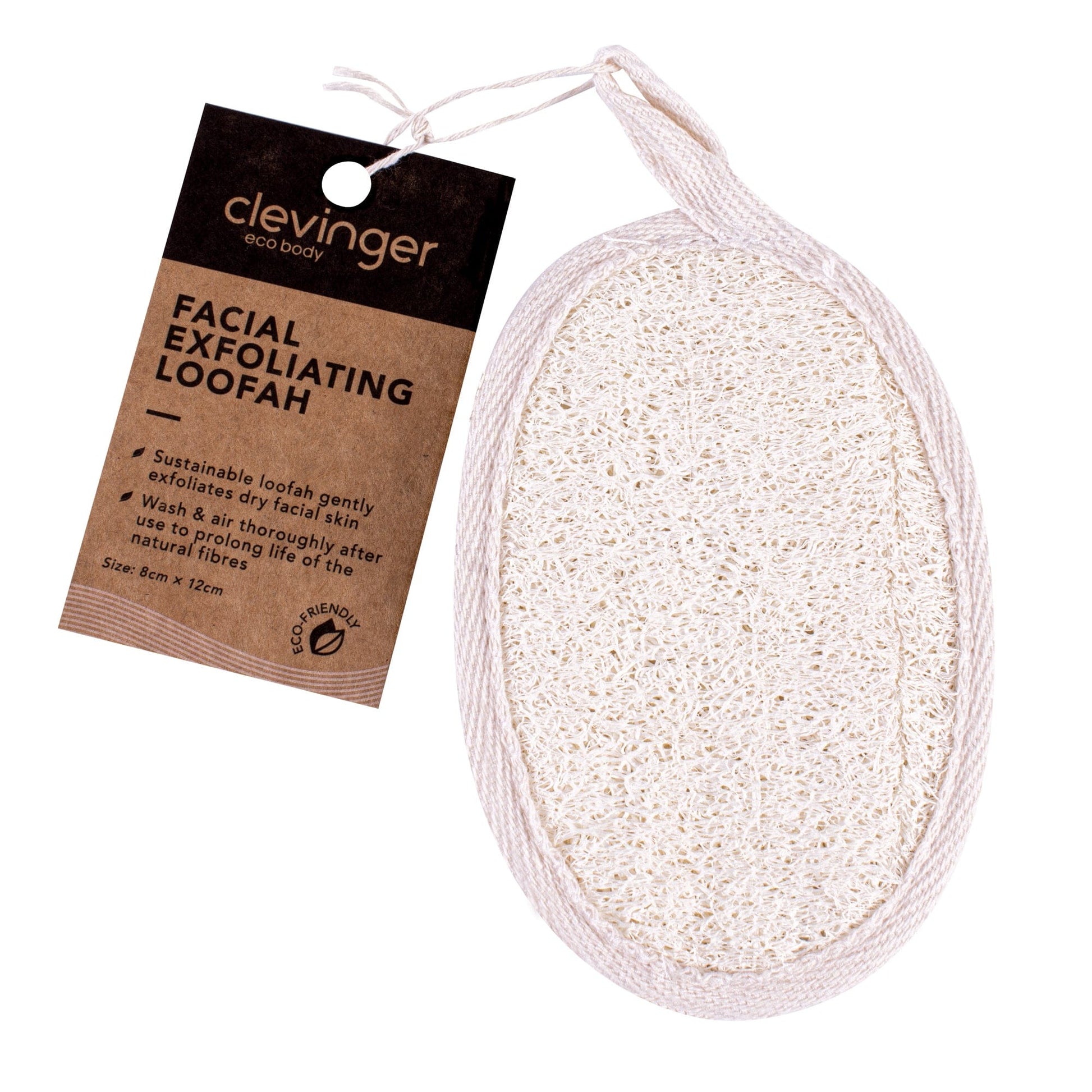 Clevinger Loofah Clevinger Eco Oval Facial Exfoliating Loofah