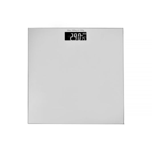 Clevinger weight scale Clevinger Silver Digital Glass Bathroom Scale Max Capacity 180KG