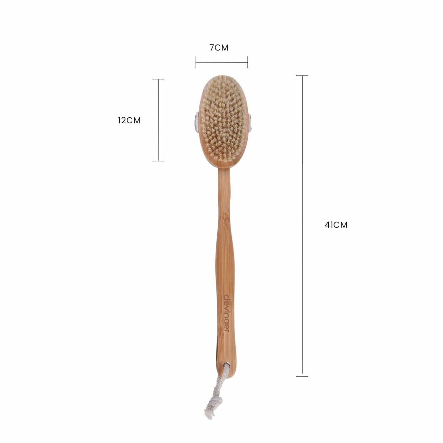 Living Today Bath brush Bamboo Bath Shower Long Handle Body Brush