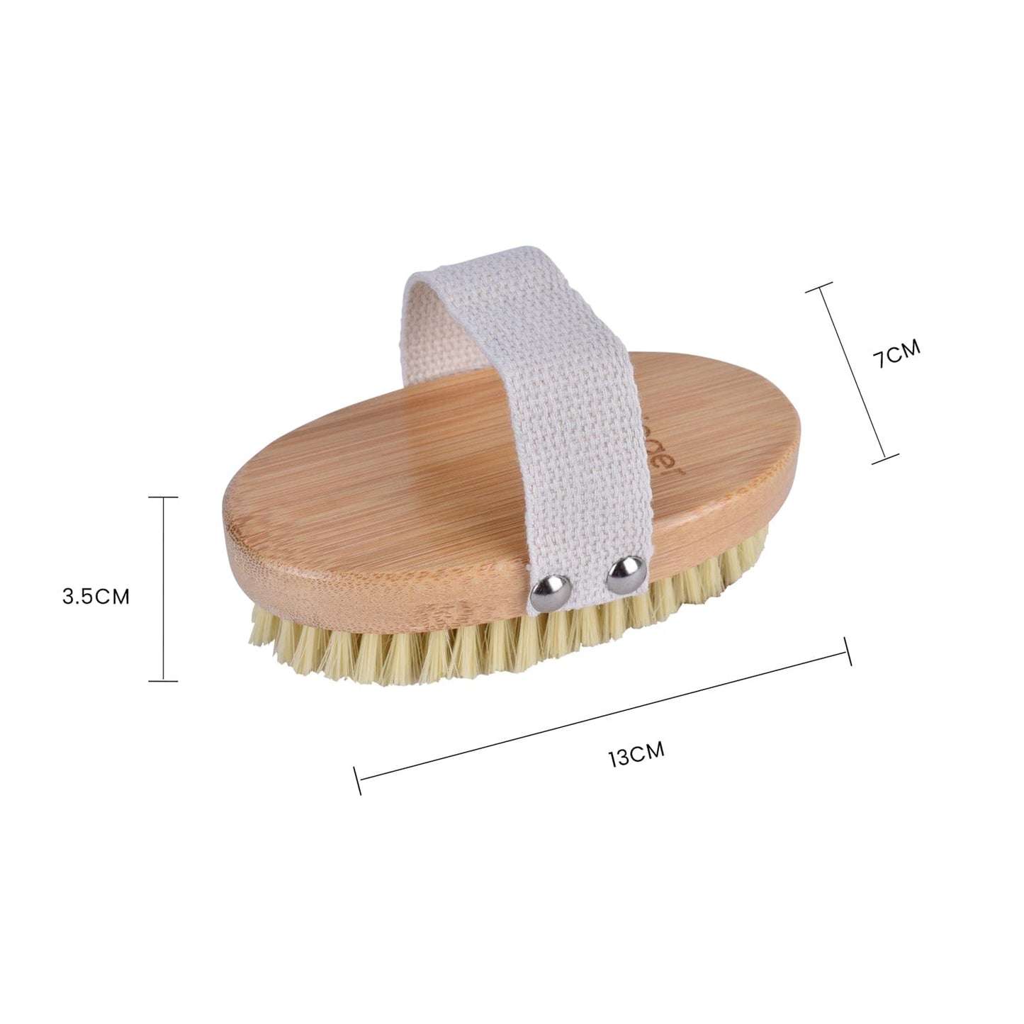 Living Today Bath brush Bamboo Bath Shower Oval Body Brush