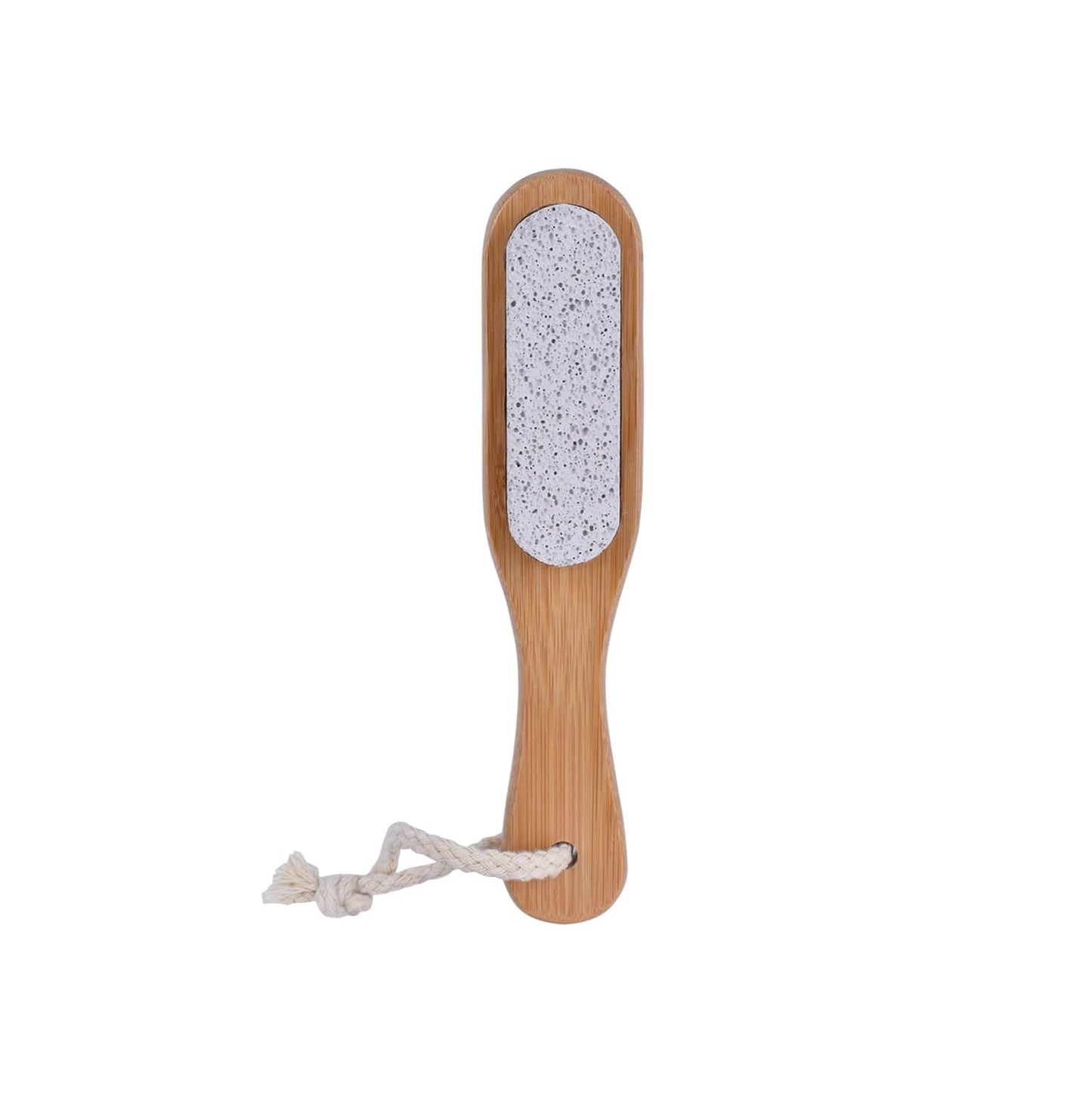 Living Today Bath brush Bamboo Foot Brush with Pumice Stone