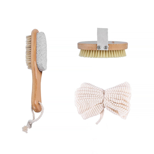 Living Today Bath brush Bath Shower Body Scrubber Brush Set