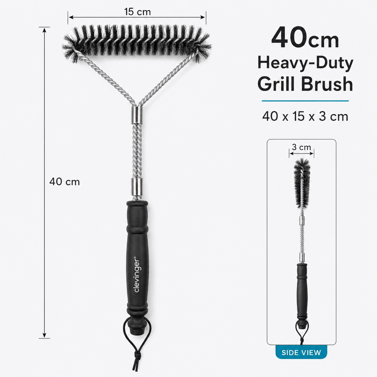 Living Today 40cm Heavy-Duty Grill Brush