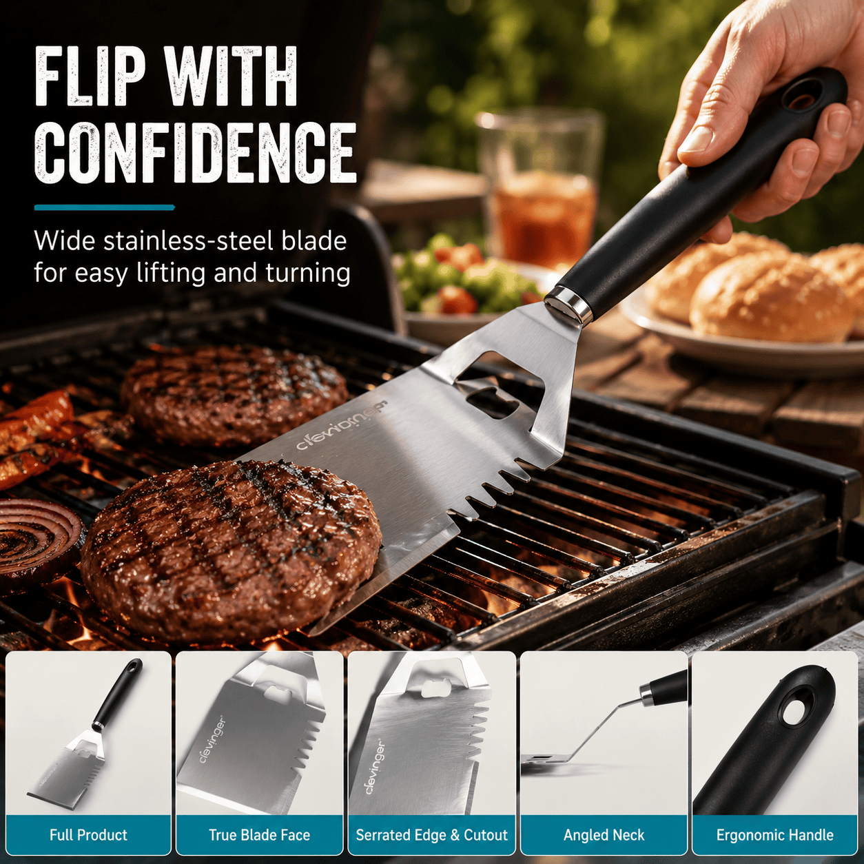 Living Today Multi-Function BBQ Spatula