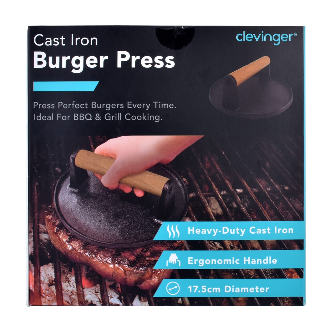 Living Today Cast Iron Burger Press