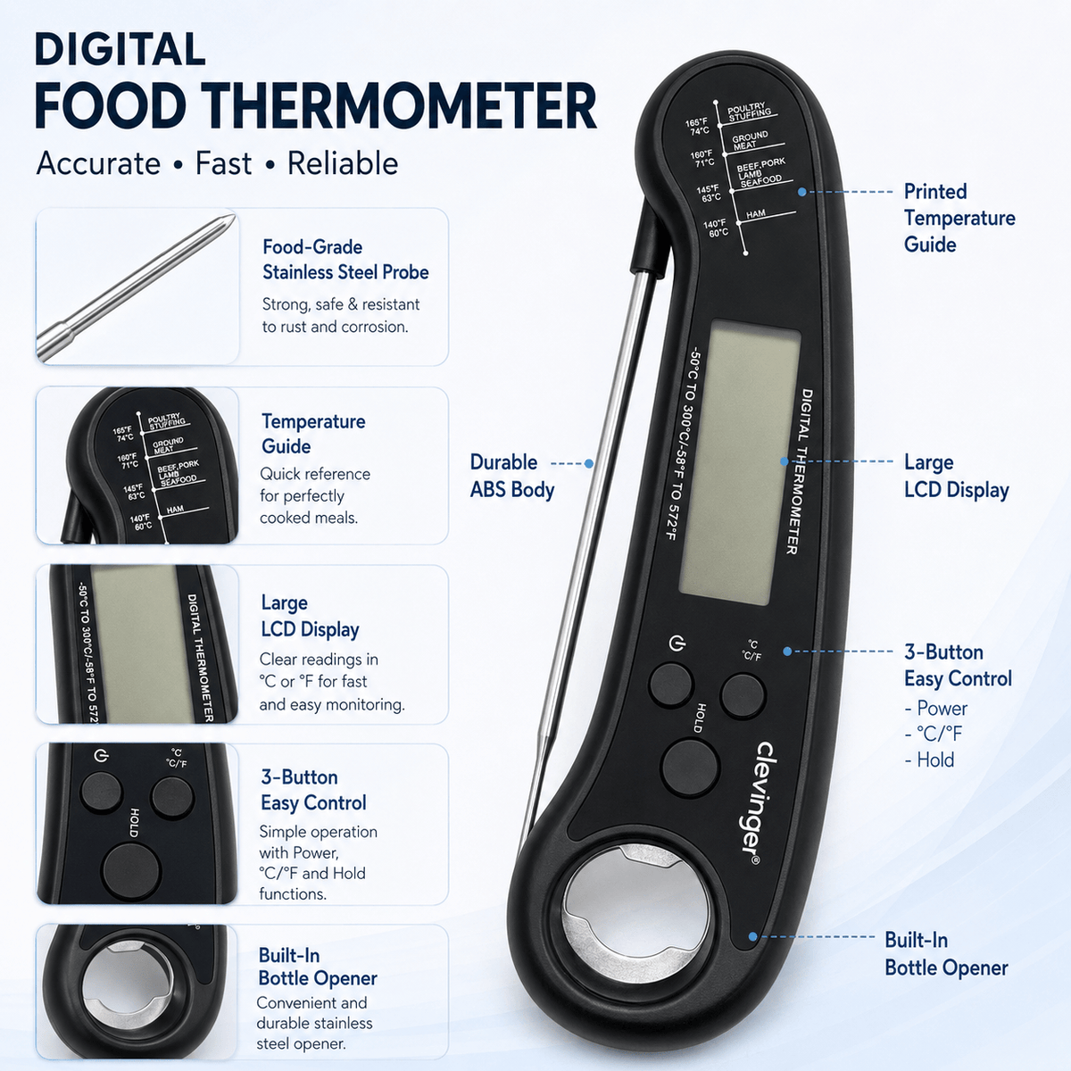 Living Today Digital Food Thermometer