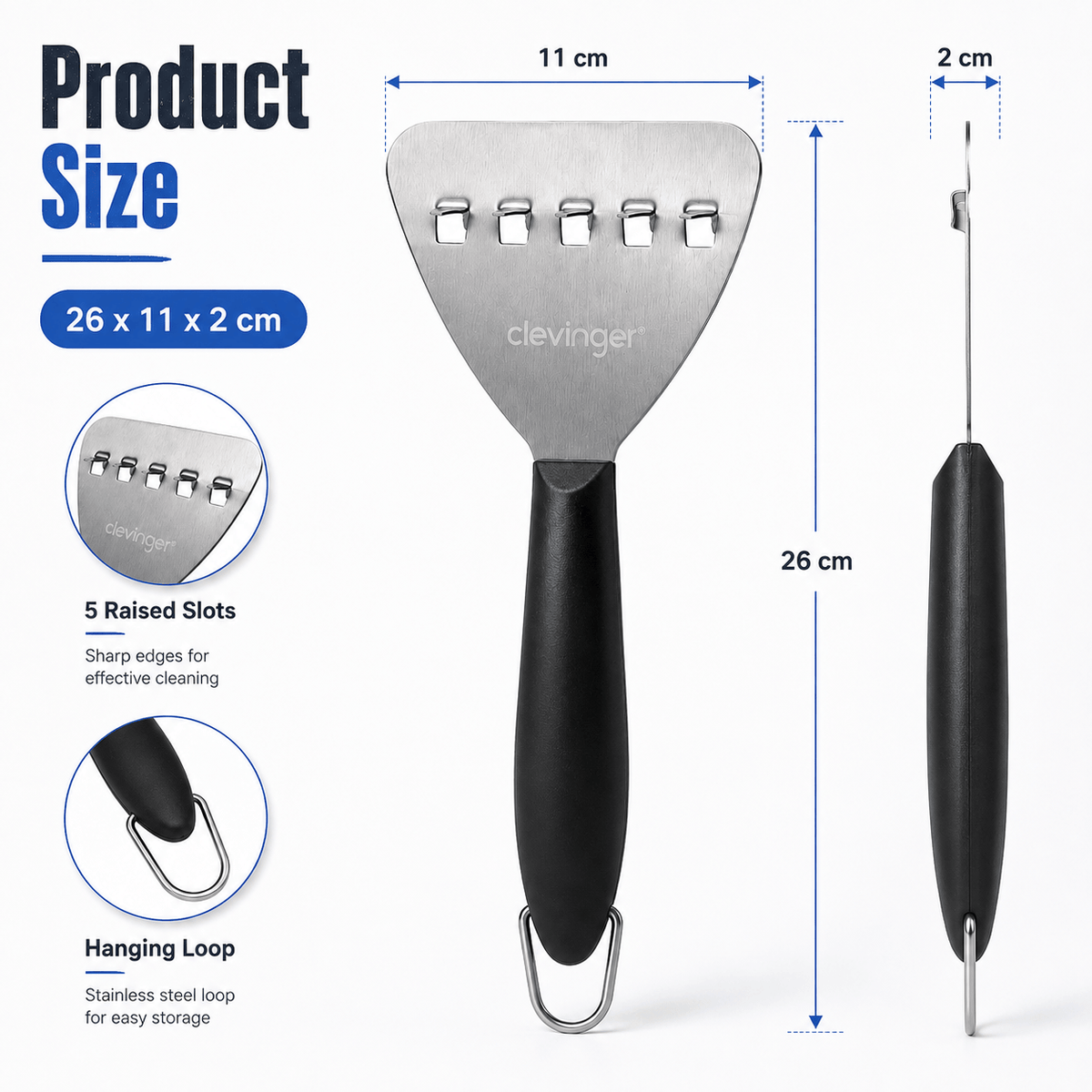 Living Today BBQ Cleaning Grill Scraper