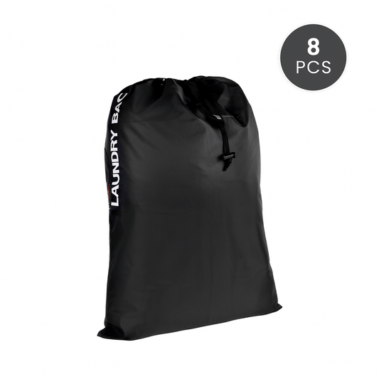 Flightmode 8 pcs Travel Laundry Bag – Water Resistant Drawstring Clothes Organiser for Sports, Gym & Travel