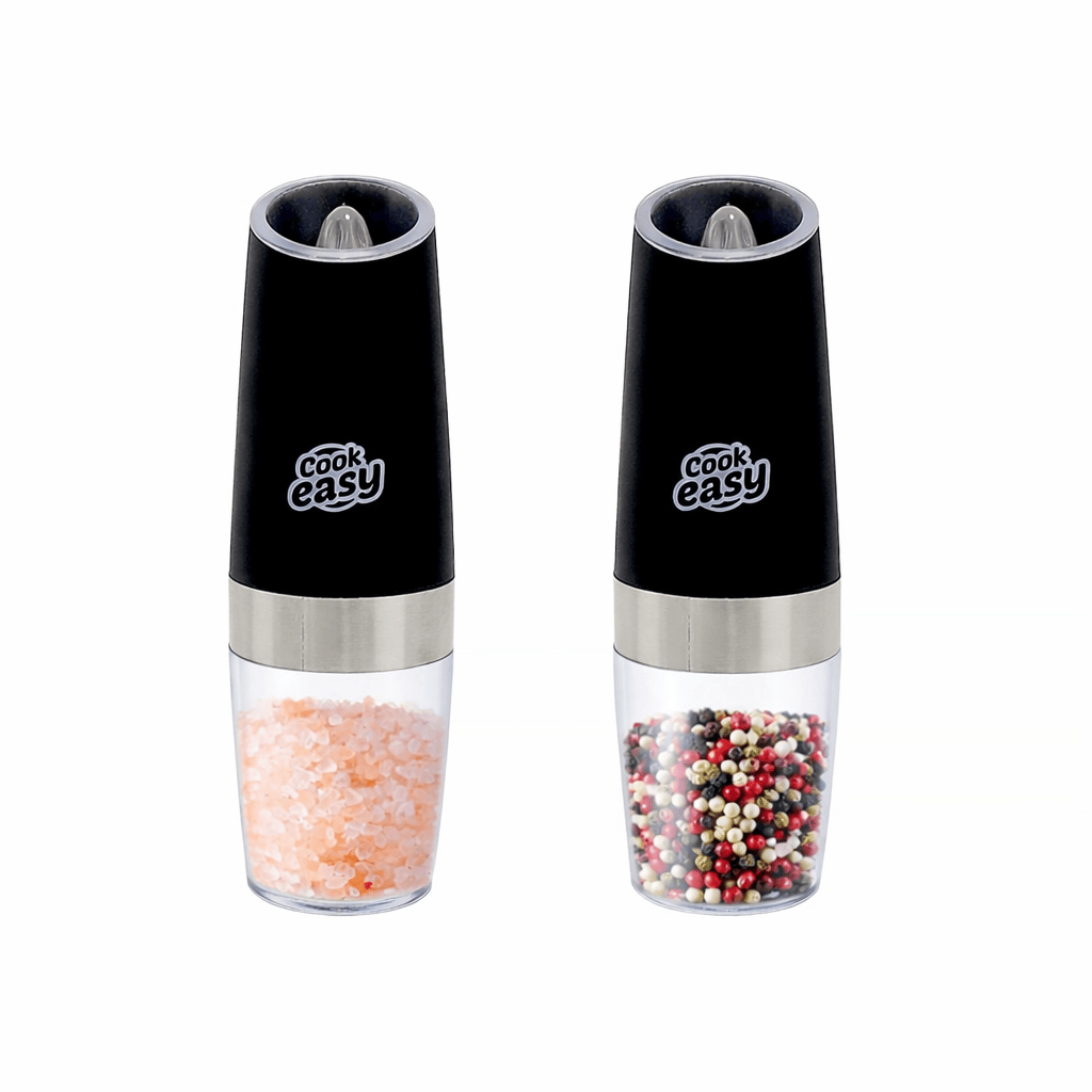 COOK EASY salt grinder 2 Pcs Gravity Sensor Electric Salt and Pepper Spice Grinder