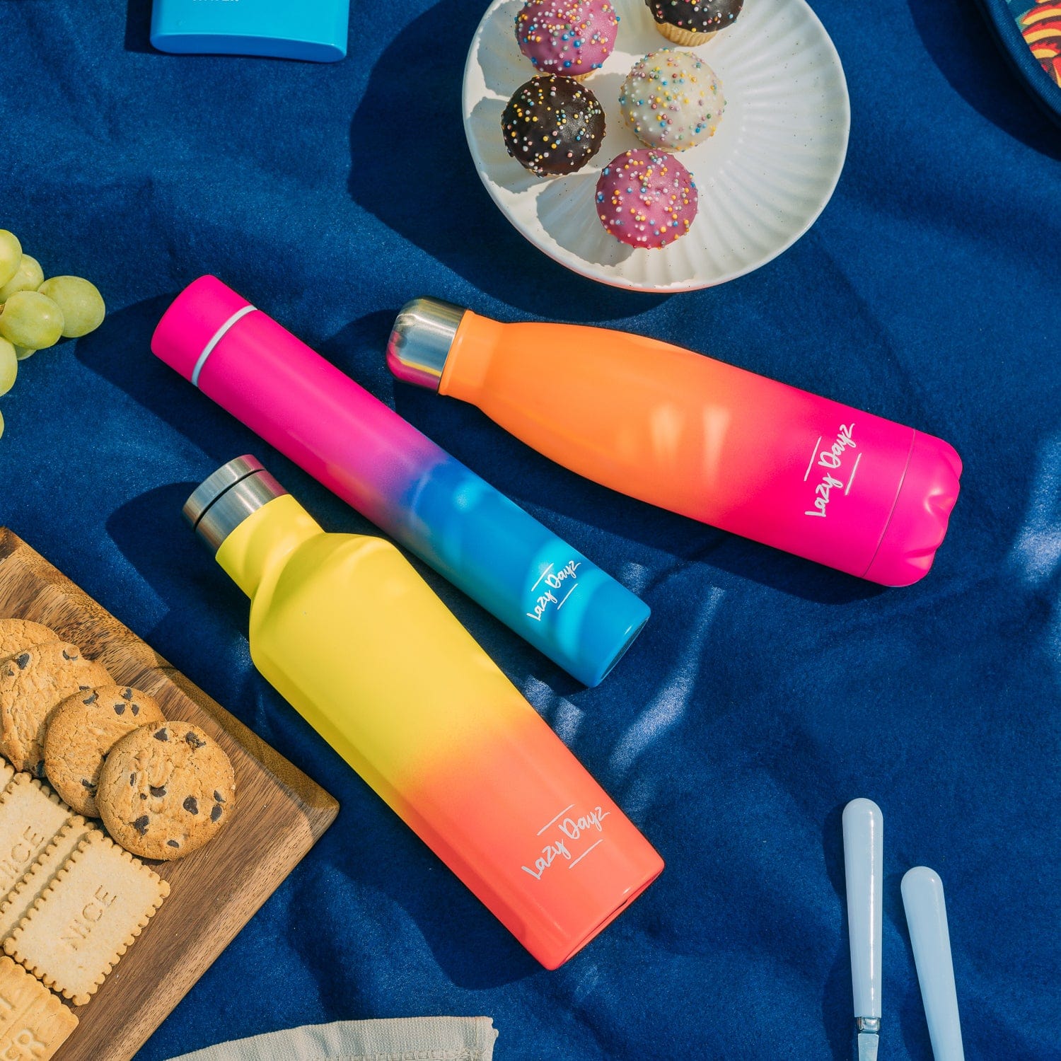 Lazy Dayz Hydration Lazy Dayz 300ml Slimline Insulated Drink Bottle - Yellow Peach Ombre
