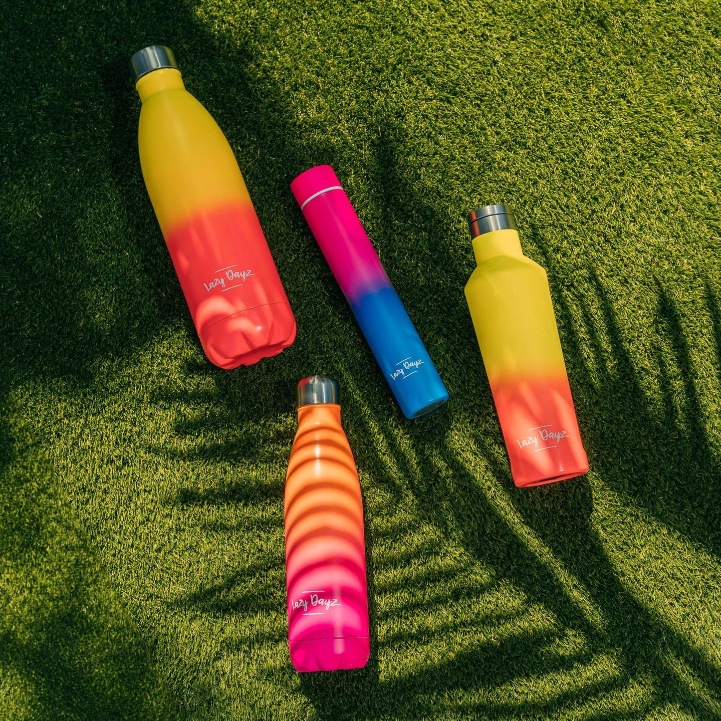 Lazy Dayz Hydration Lazy Dayz Jumbo Drink Bottle 1L - Orange Pink Ombre