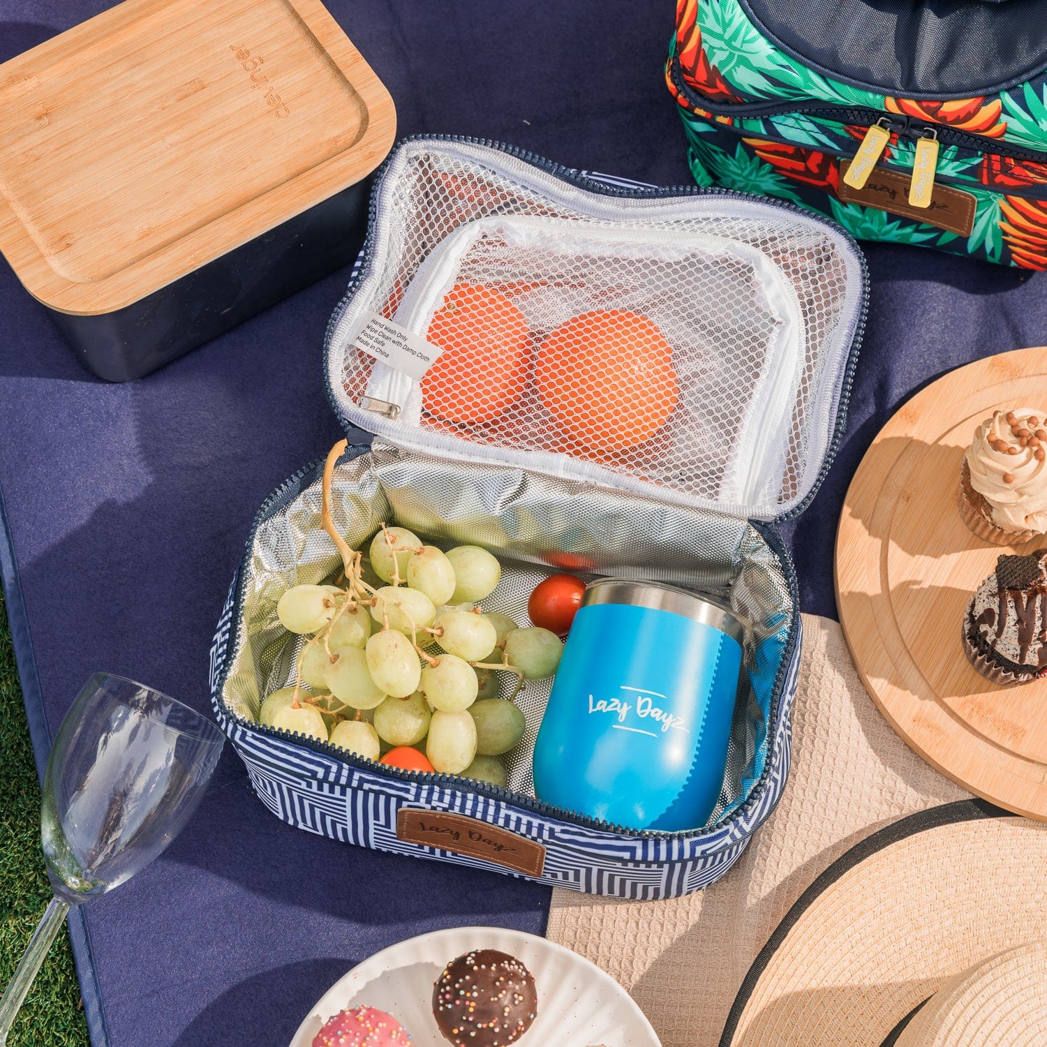 Lazy Dayz Picnic Lazy Dayz Insulated Deluxe Lunch Cooler - Makena