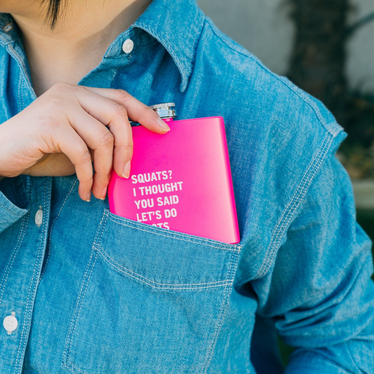 Lazy Dayz Drinkware 2 Pcs 175ml Stainless Steel Hip Flask w Funny Quotes