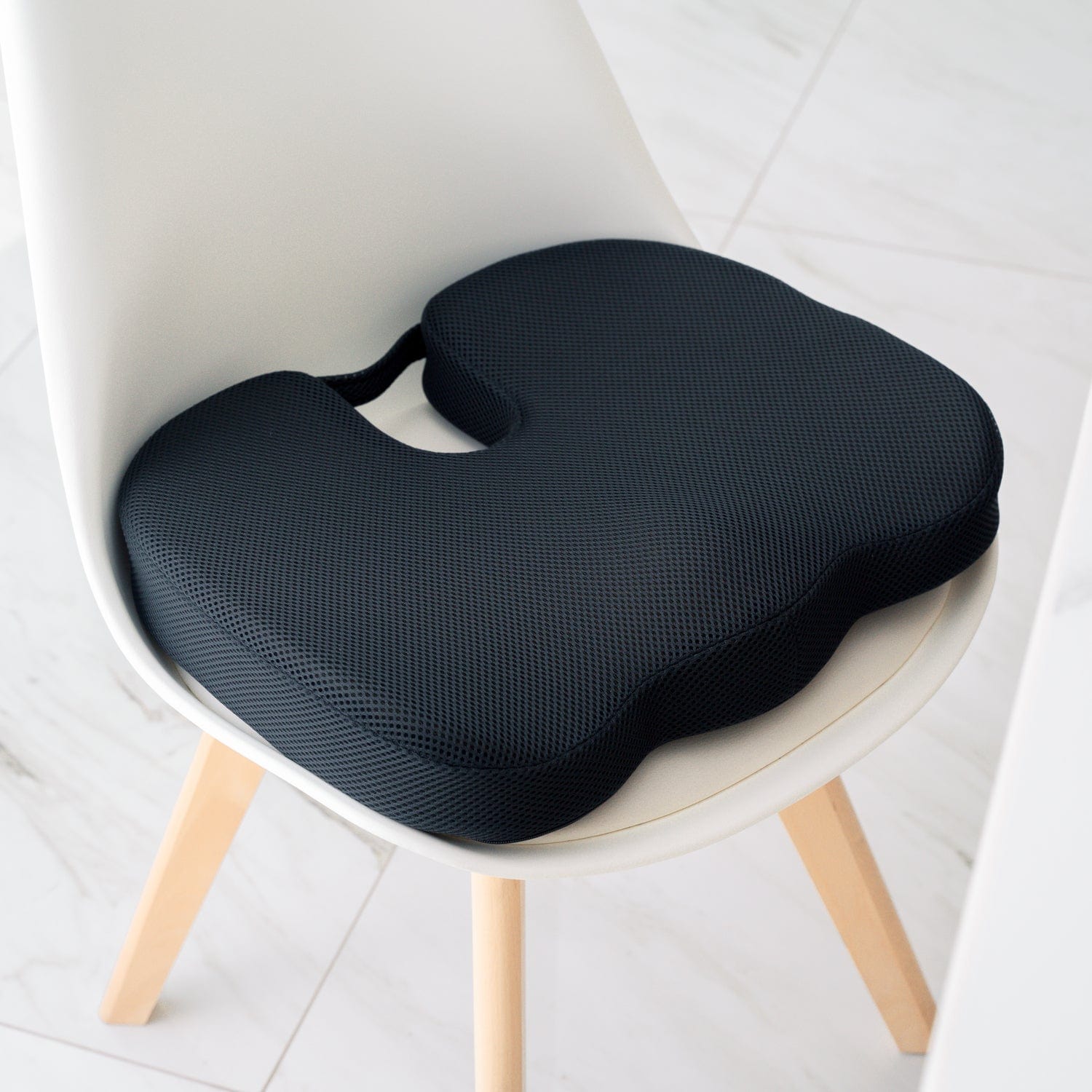 Living Today Pillows 2 Pcs Memory Foam Car Office Seat Cushion with Black Cover