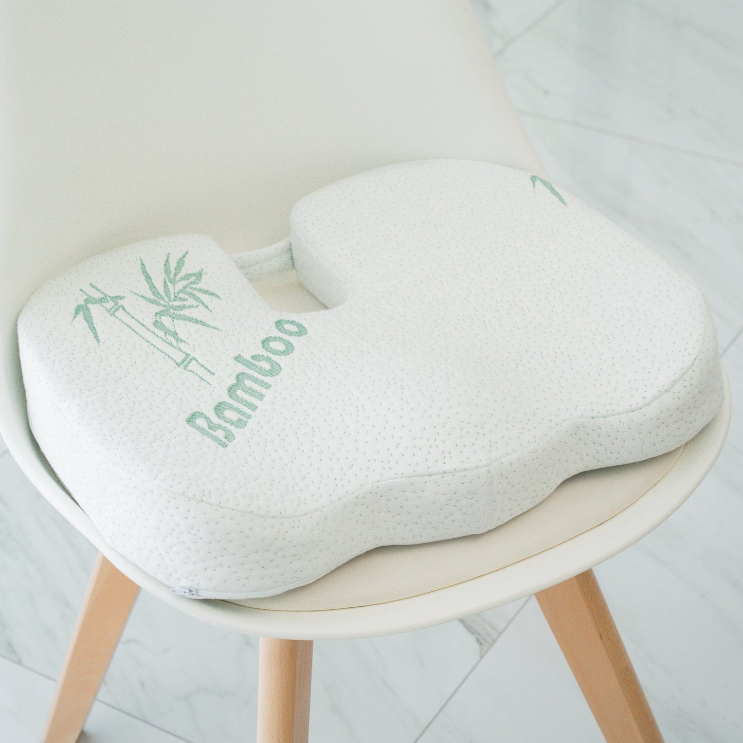 Living Today Homewares 2 x Bamboo Memory Foam Pressure Relief - Seat Cushion