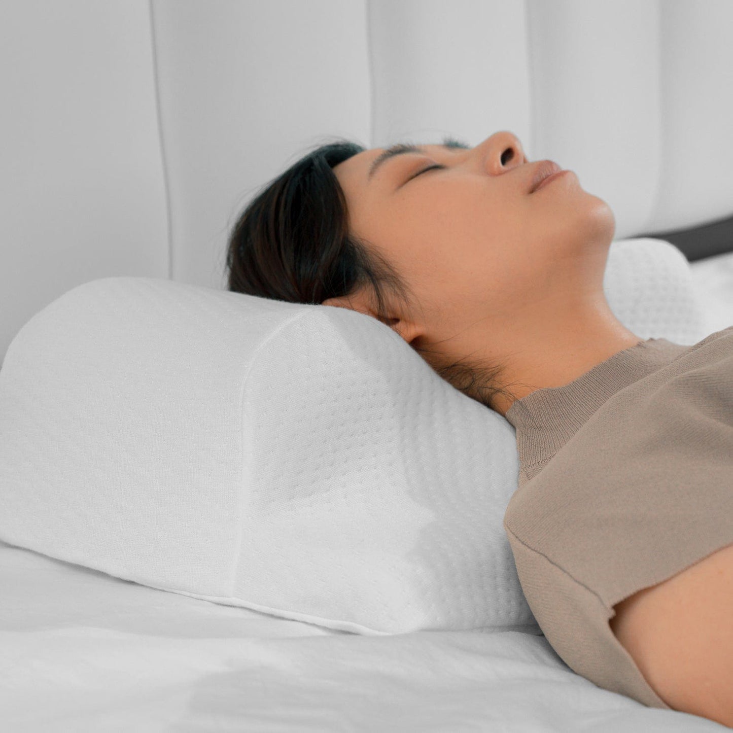 Memory Foam Beauty Sleep Pillow For Neck And Shoulder Pain - Bunnings  Australia