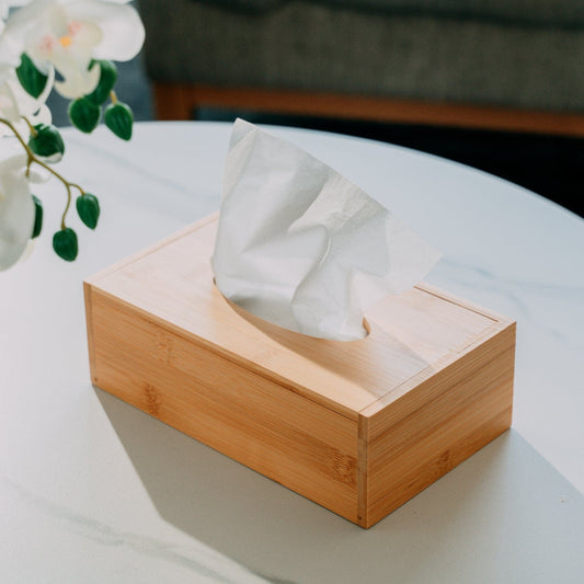 Living Today Kitchen Organizers Bamboo Tissue Box