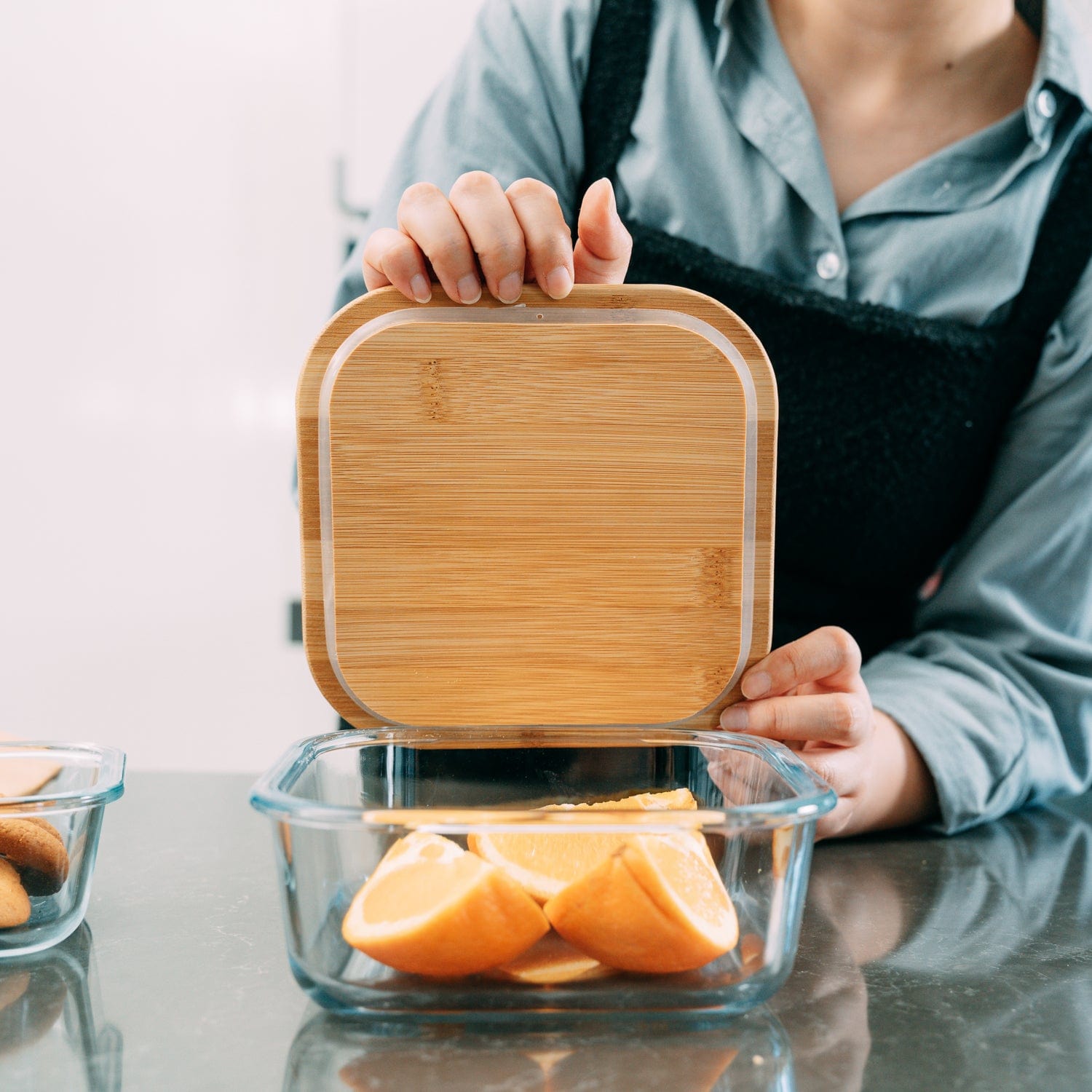 Clevinger Lunch Box Bamboo Food Container - Large