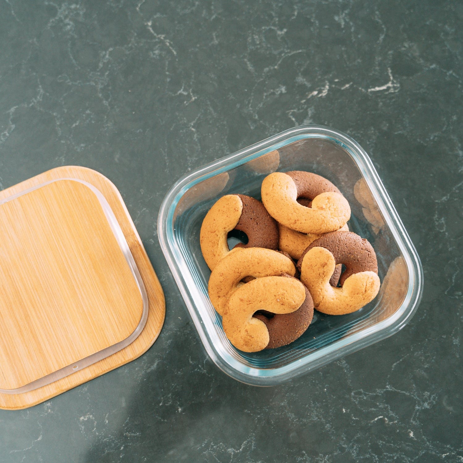 Clevinger Lunch Box 4 Pcs Bamboo Food Container - Medium