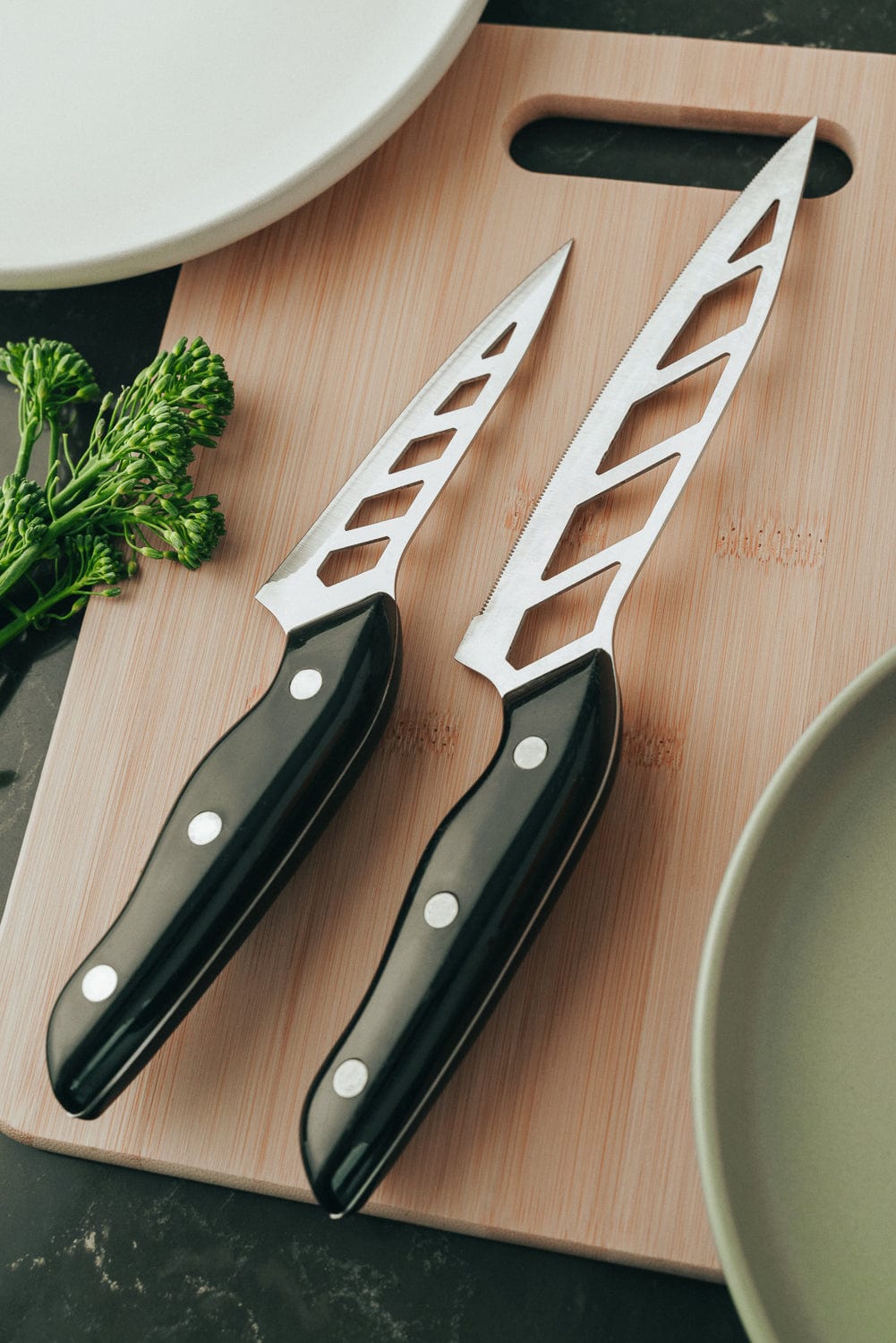 LIVINGTODAY Wonder Bread Knife Set of 2