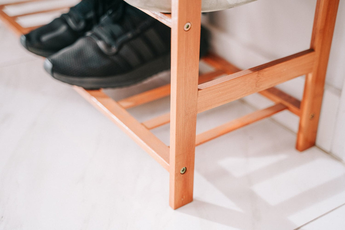 Living Today Shoe Racks & Organizers Bamboo Storage Shoe Rack & Organiser 4 Tiers Layers