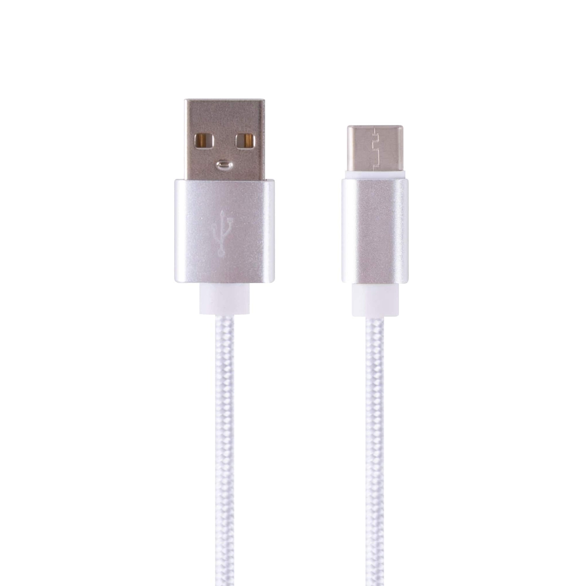 plugd charging cable lightning 1M USB A to USB C Braided Charge & Sync Cable