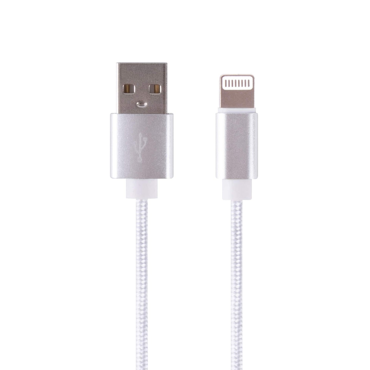 plugd charging cable lightning 1M USB A to Lightning Braided Charge & Sync Cable