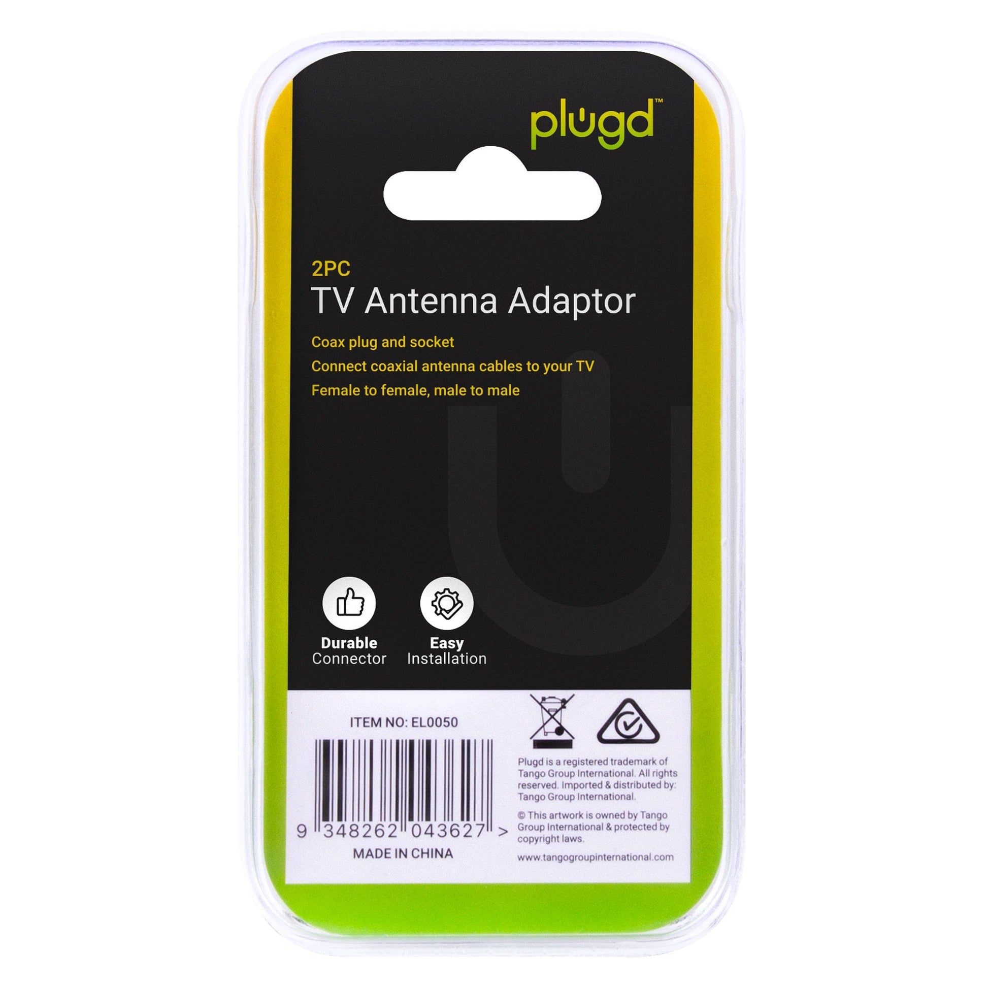 plugd TV Antenna Adaptors PLUGD 2pc TV Antenna Adaptor