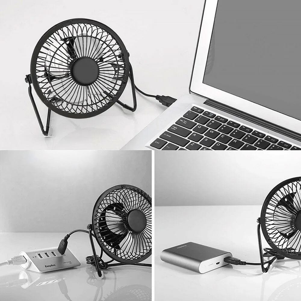 Living Today Fans 360 Degree Tilt Adjustable USB Portable Mini Desk Fan