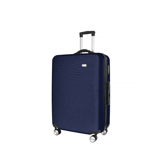 Flightmode 28" Digital Weighing Scale and USB Charging Port Lightweight Luggage Suitcase Blue