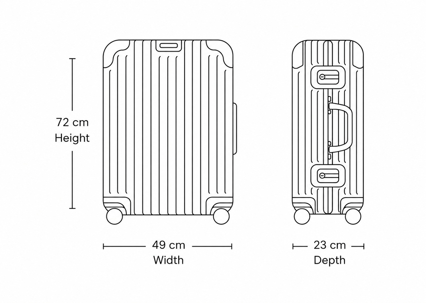 Flightmode Luggage & Bags Flightmode Travel Suitcase Large-Rose Gold