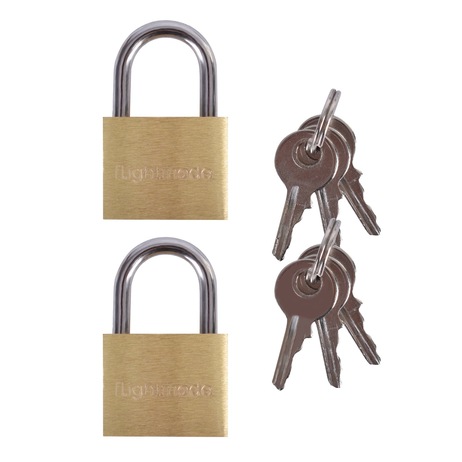 Flightmode Flightmode Brass Padlock 2 Pack