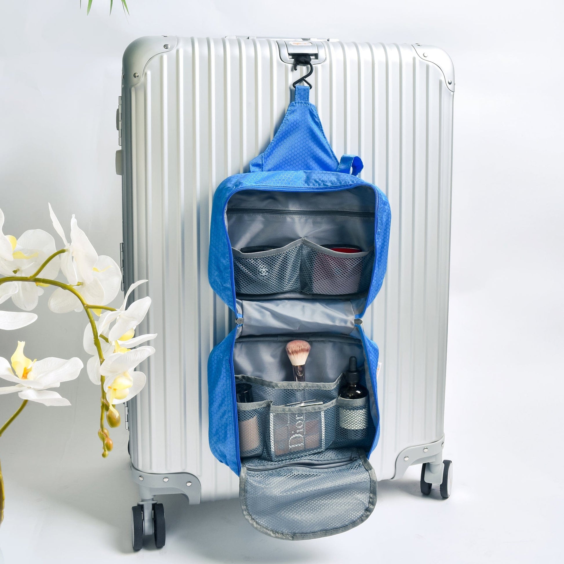 Flightmode toiletry bag Travel Waterproof Hanging Toiletry Bag - Blue