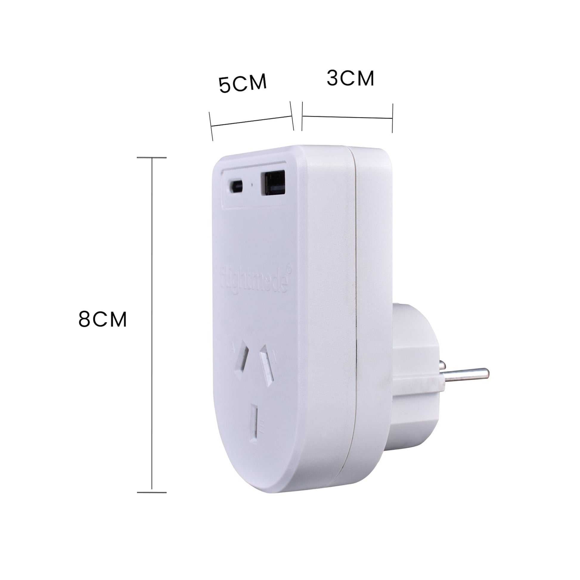 Flightmode travel adptor Flightmode Outbound AU/NZ to USA/CANADA Travel Adaptor with USB Type C & A