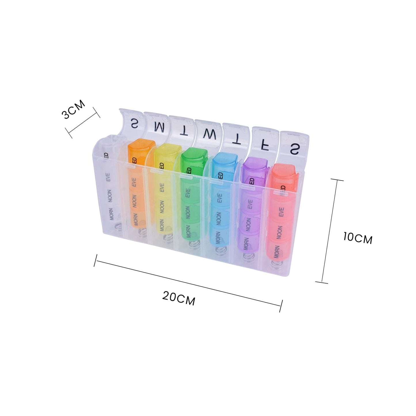 Flightmode health Flightmode 7 Day Travel Pill Box Medicine Organiser with Individual Daily Compartment