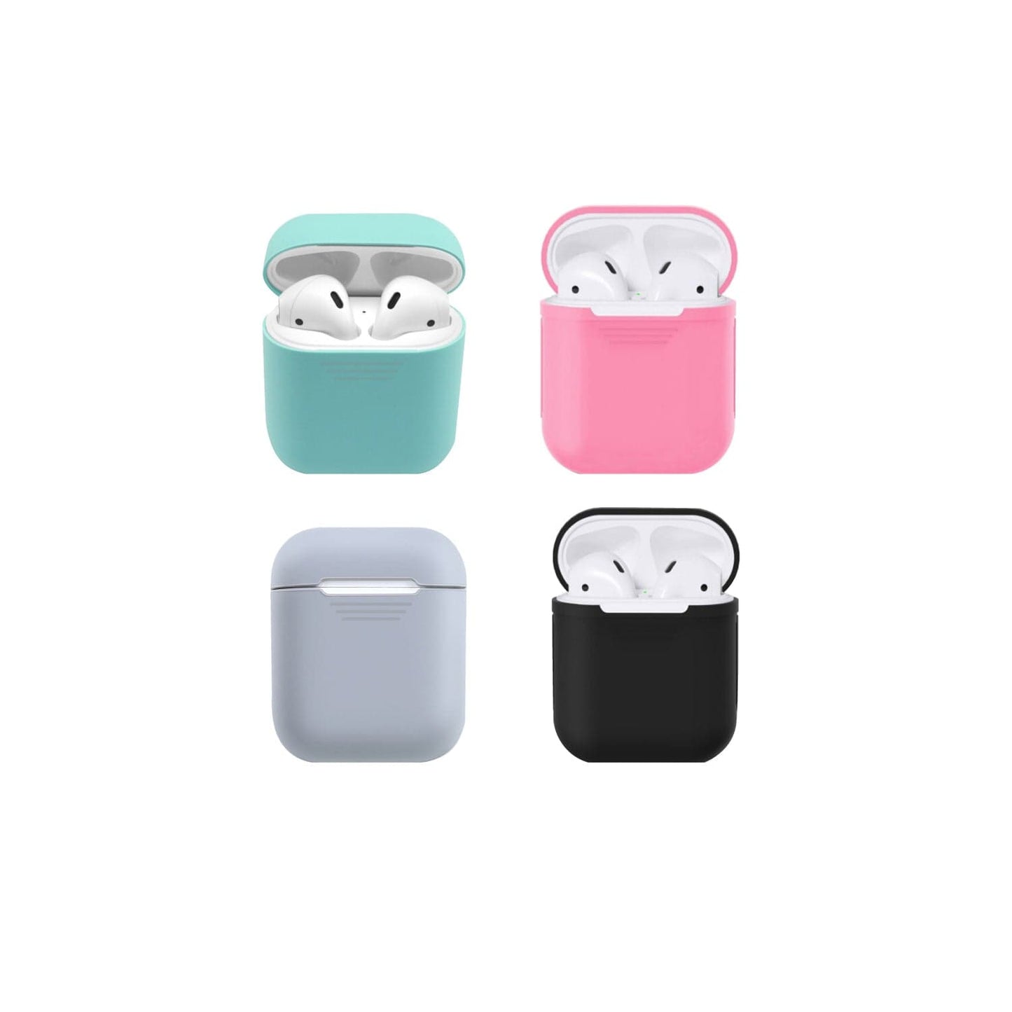 Living Today Phone Accessories 4Pcs 4 Colors Silicone Gel Skin Holder Protector For Airpods