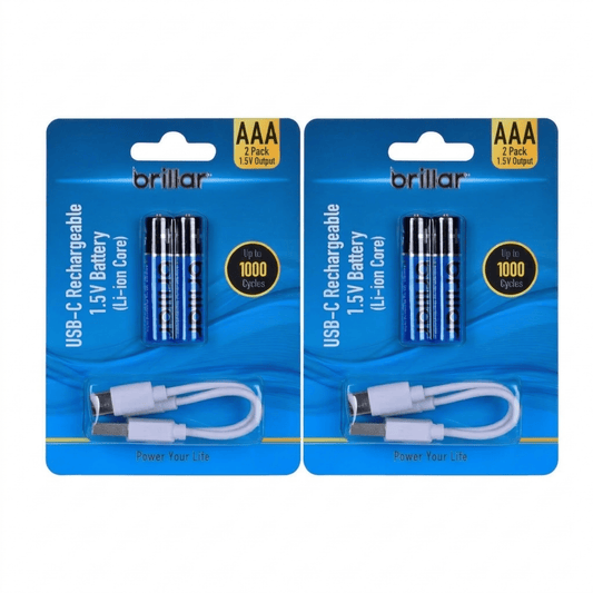 Living Today 4 PCS AAA USB Rechargeable LI-ION Battery