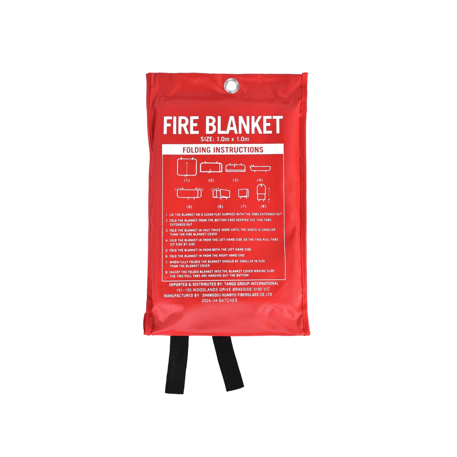 Living Today Homewares Fibreglass Fire Extinguishing Blanket for Home Car Boat Caravan Safety 1m x 1m