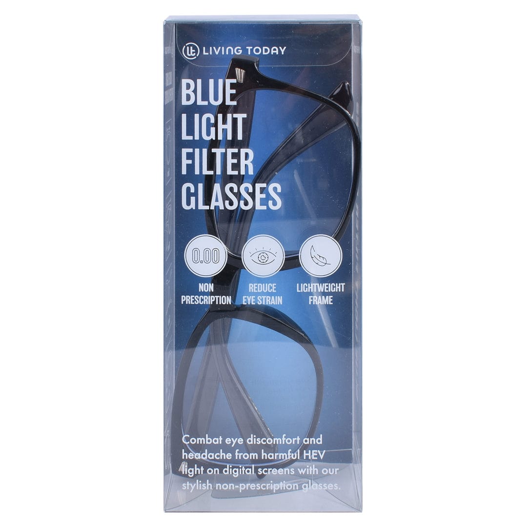 Living Today blue light glasses LIVING TODAY Blue Light Filter Glasses Black