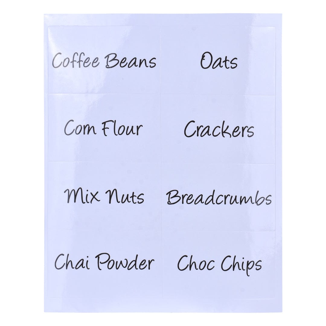 COOK EASY Kitchen Pantry Label Cook Easy 40pc Pantry Labels