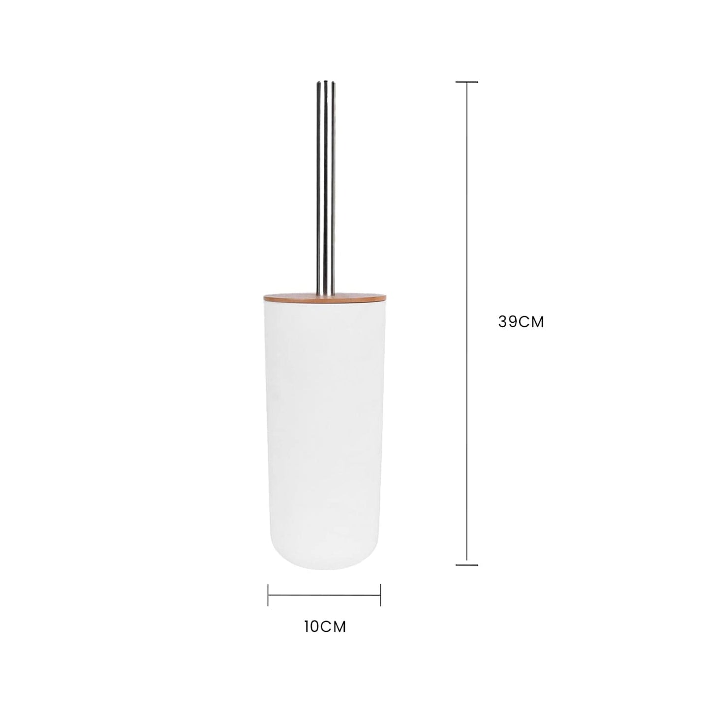 Clevinger bathroom accessories Bamboo Lid Toilet Brush