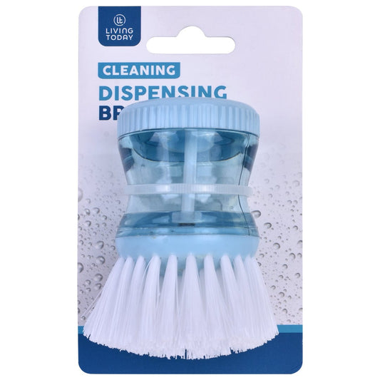 Living Today Dish Brush Soap Dispensing Kitchen Brush for Dish Pan Sink Cleaning