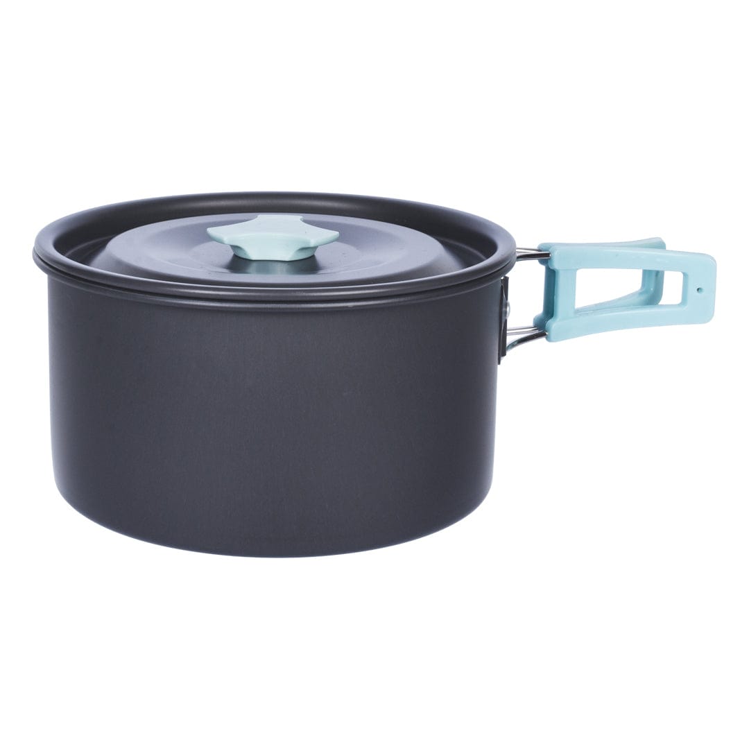 Cookeasy 3Pcs Camping Cooking Set – Lightweight Anodised Aluminium Outdoor Cookware Kit with Heat-Resistant Handles