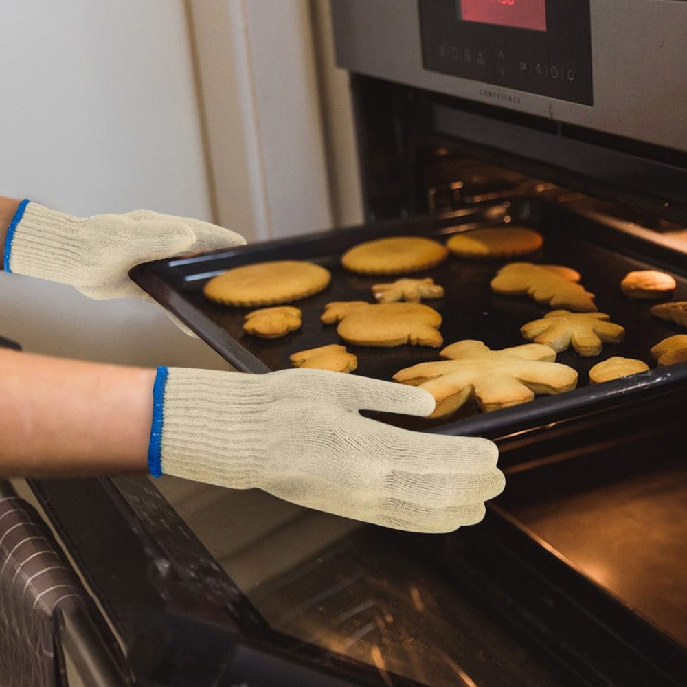 Living Today Kitchen 3 Pair 5 Finger Oven Mitt BBQ Grill Gloves