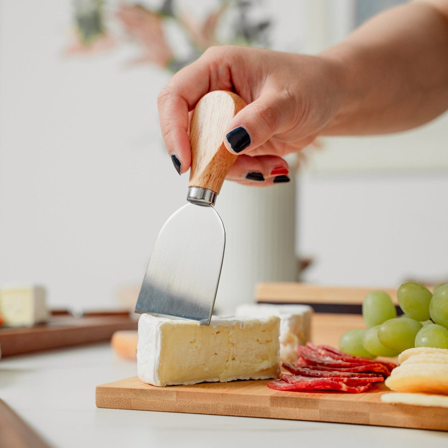 Living Today Bamboo Bamboo Cheese Board and Knife Set