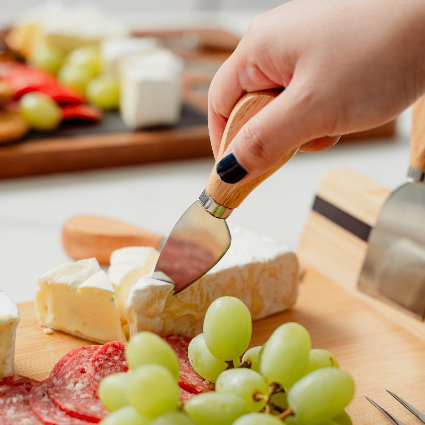 Living Today Bamboo Bamboo Cheese Board and Knife Set