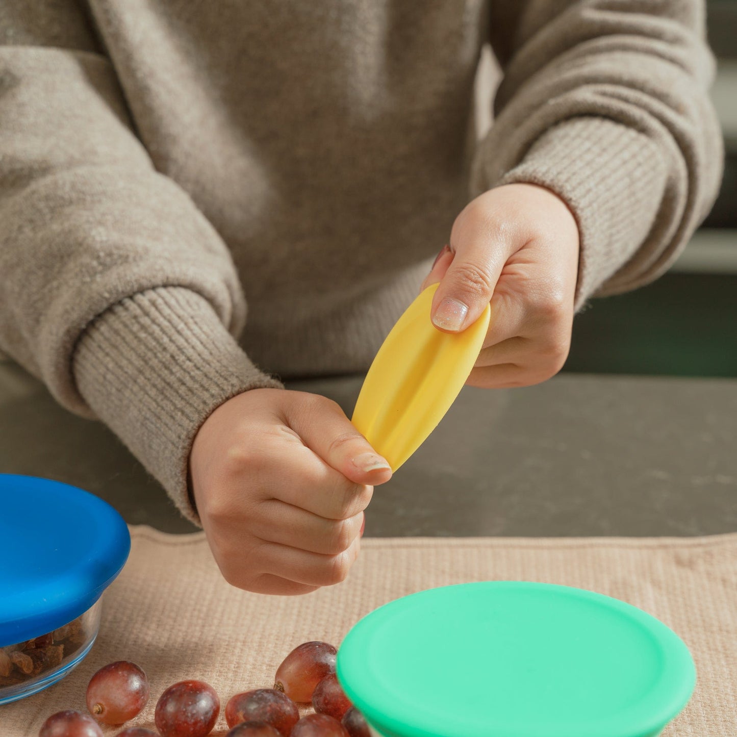 COOK EASY Homewares Set of 4 Silicone Vegetable Covers