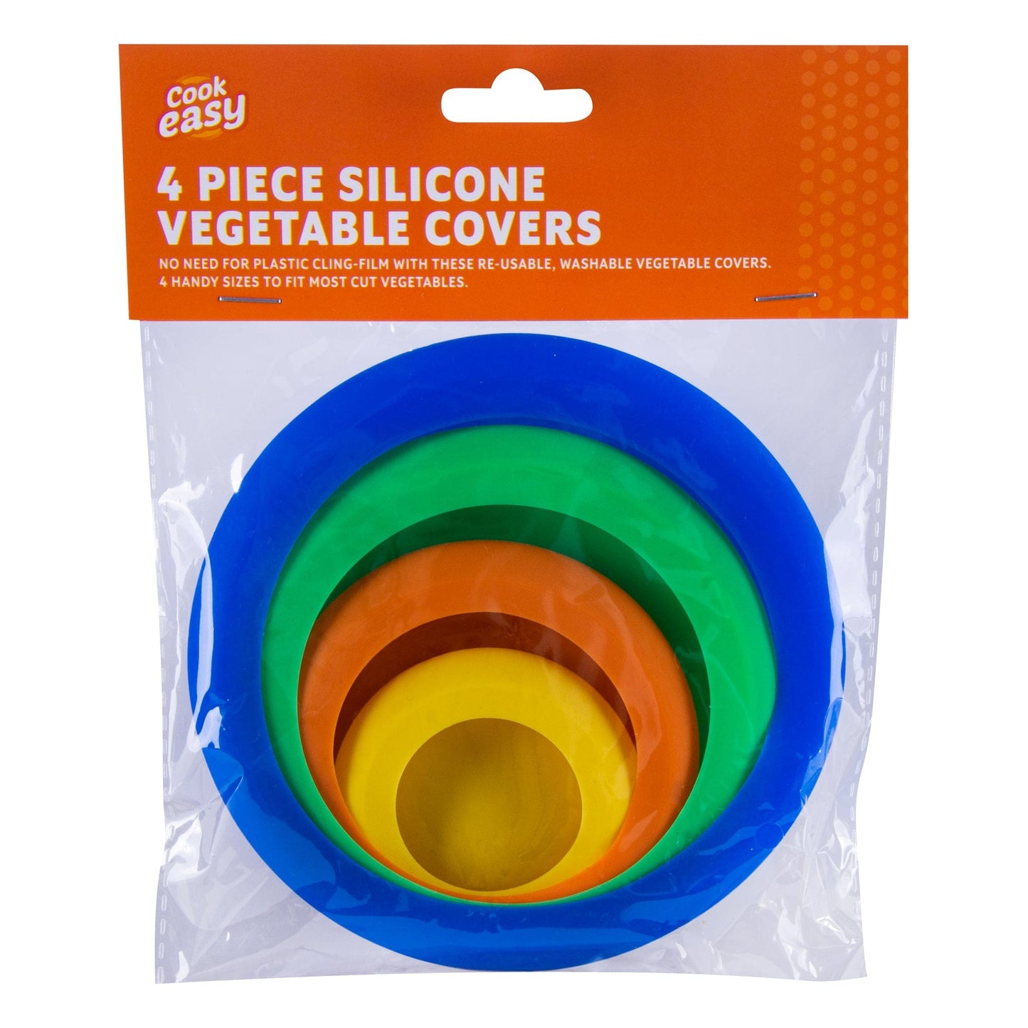 COOK EASY Homewares Set of 4 Silicone Vegetable Covers